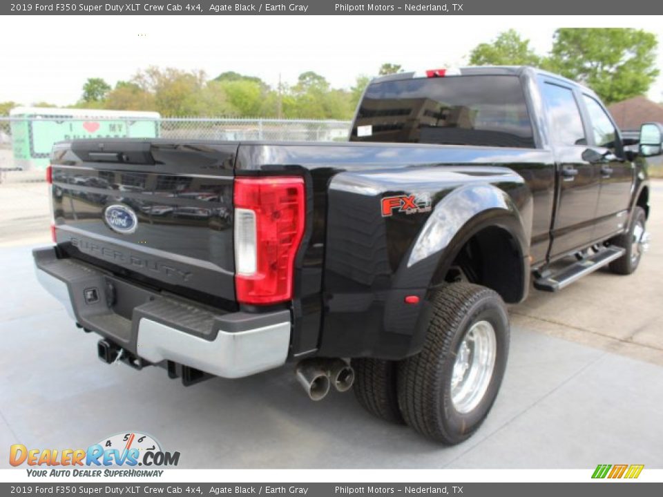 2019 Ford F350 Super Duty XLT Crew Cab 4x4 Agate Black / Earth Gray Photo #9