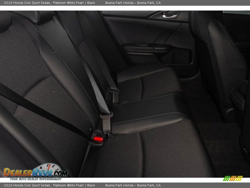 2019 Honda Civic Sport Sedan Platinum White Pearl / Black Photo #27