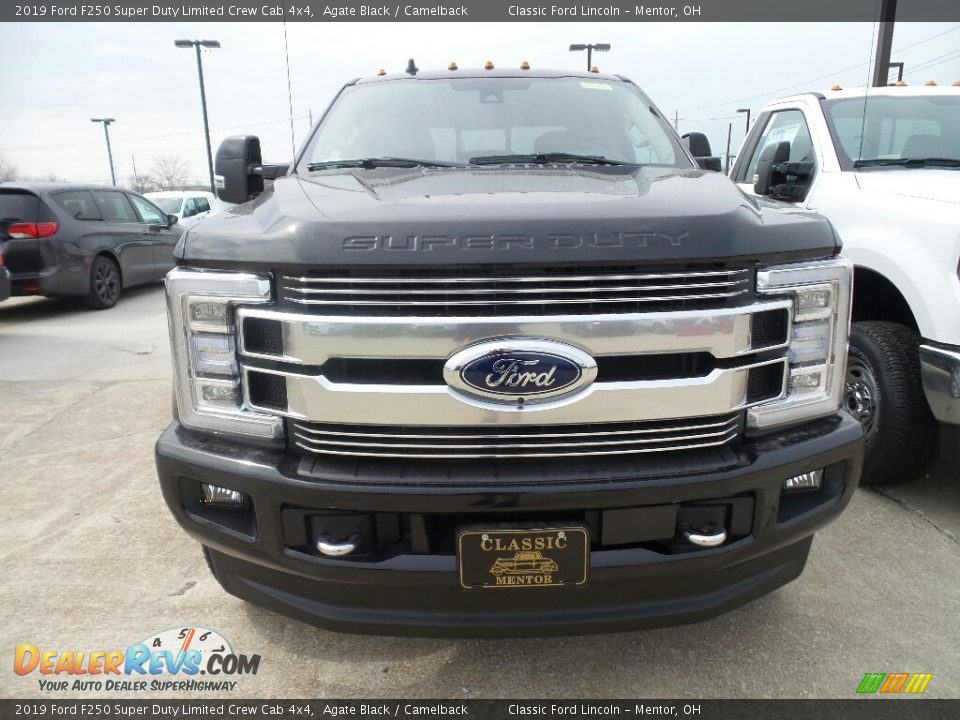2019 Ford F250 Super Duty Limited Crew Cab 4x4 Agate Black / Camelback Photo #2