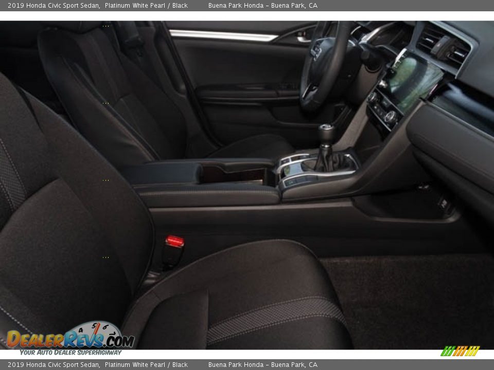 2019 Honda Civic Sport Sedan Platinum White Pearl / Black Photo #29