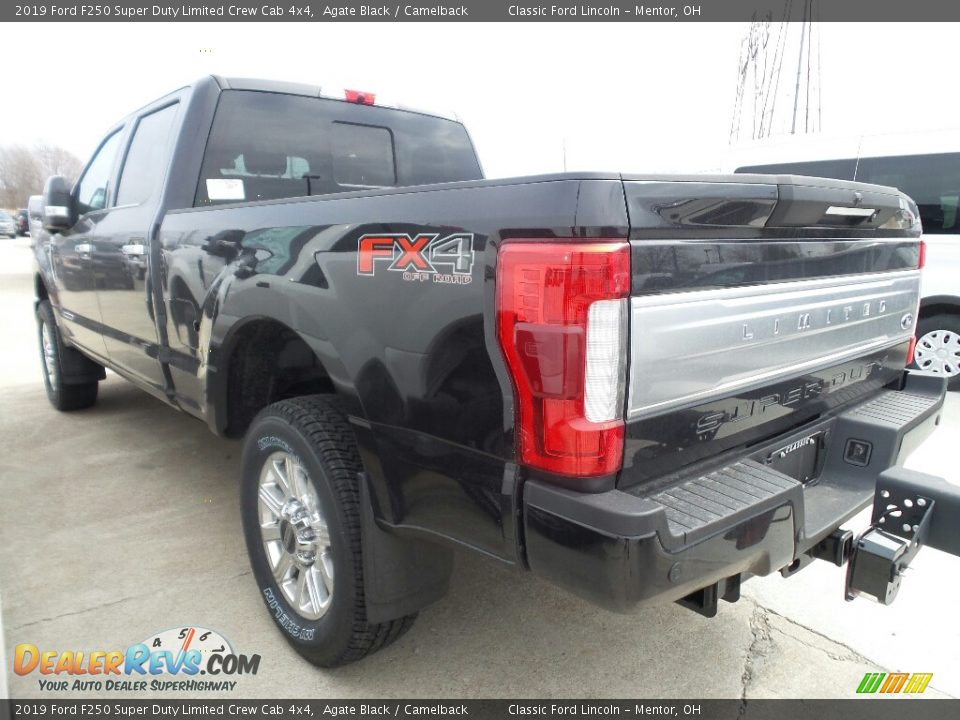 2019 Ford F250 Super Duty Limited Crew Cab 4x4 Agate Black / Camelback Photo #3
