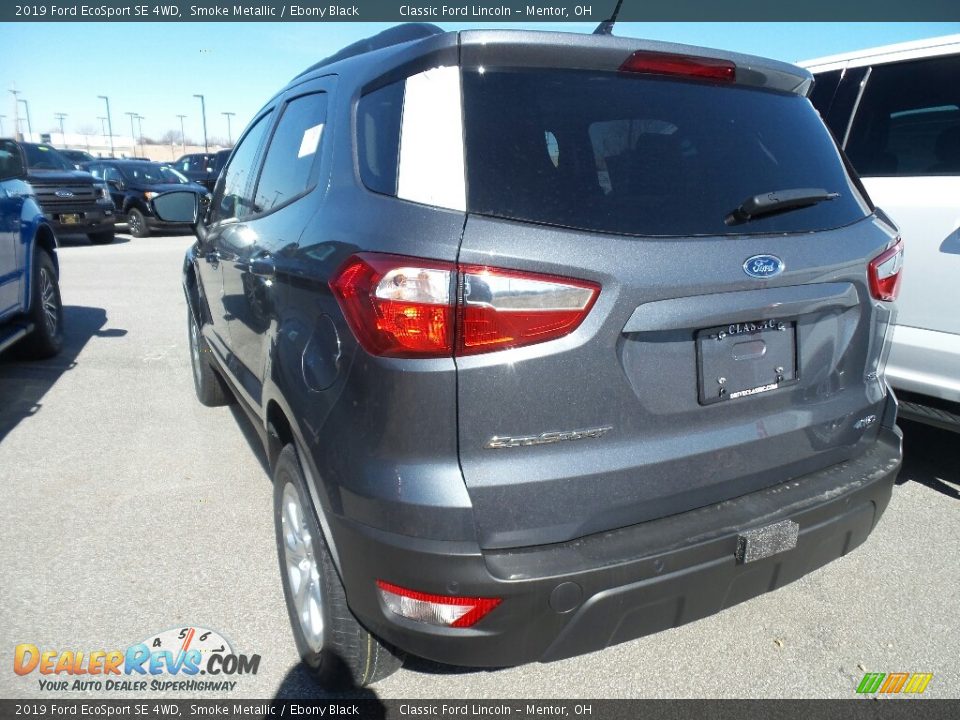 2019 Ford EcoSport SE 4WD Smoke Metallic / Ebony Black Photo #3