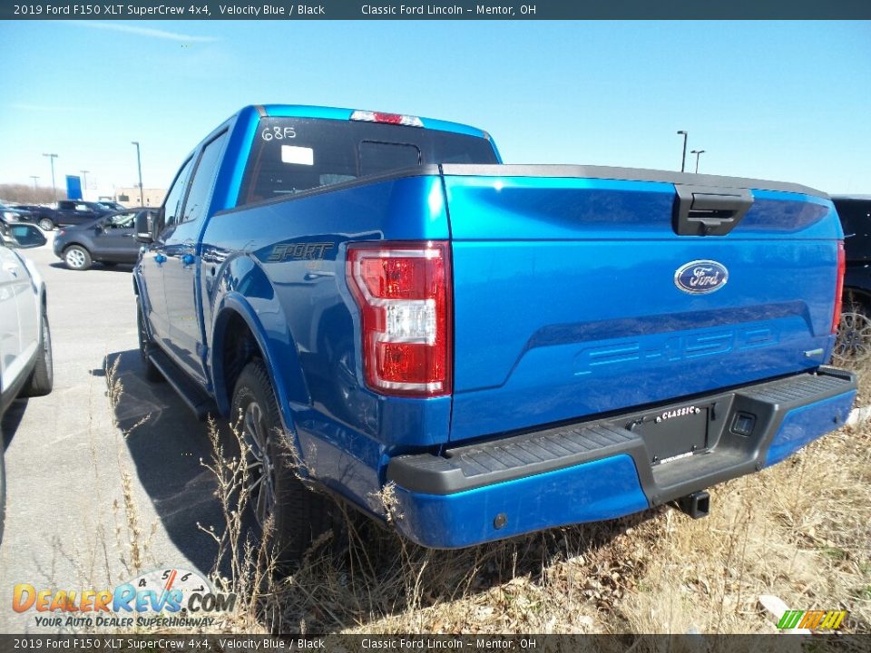 2019 Ford F150 XLT SuperCrew 4x4 Velocity Blue / Black Photo #3
