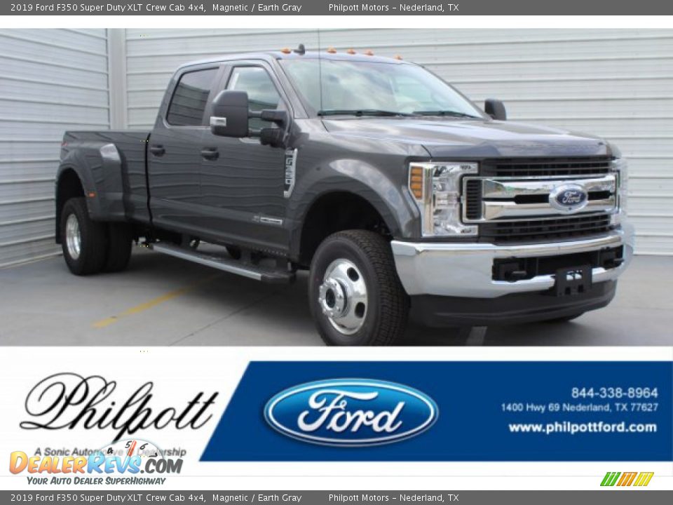 2019 Ford F350 Super Duty XLT Crew Cab 4x4 Magnetic / Earth Gray Photo #1