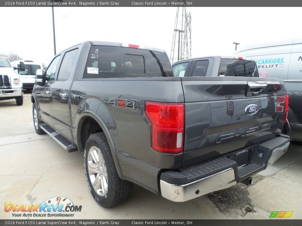 2019 Ford F150 Lariat SuperCrew 4x4 Magnetic / Earth Gray Photo #3