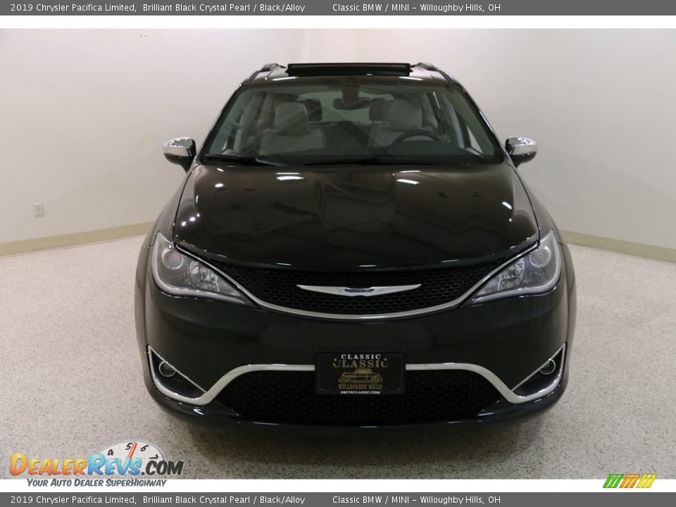 2019 Chrysler Pacifica Limited Brilliant Black Crystal Pearl / Black/Alloy Photo #2
