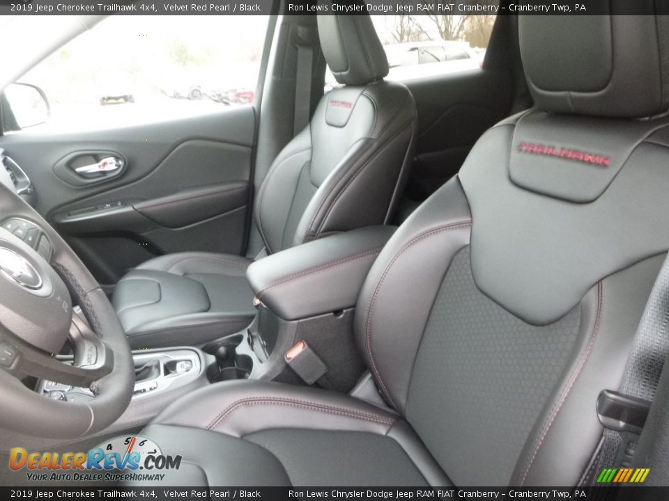 2019 Jeep Cherokee Trailhawk 4x4 Velvet Red Pearl / Black Photo #15
