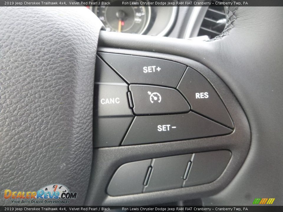 2019 Jeep Cherokee Trailhawk 4x4 Velvet Red Pearl / Black Photo #19