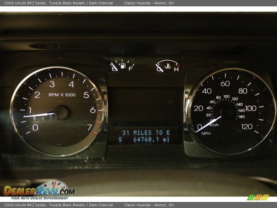 2009 Lincoln MKZ Sedan Tuxedo Black Metallic / Dark Charcoal Photo #9