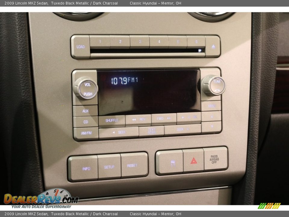 2009 Lincoln MKZ Sedan Tuxedo Black Metallic / Dark Charcoal Photo #11