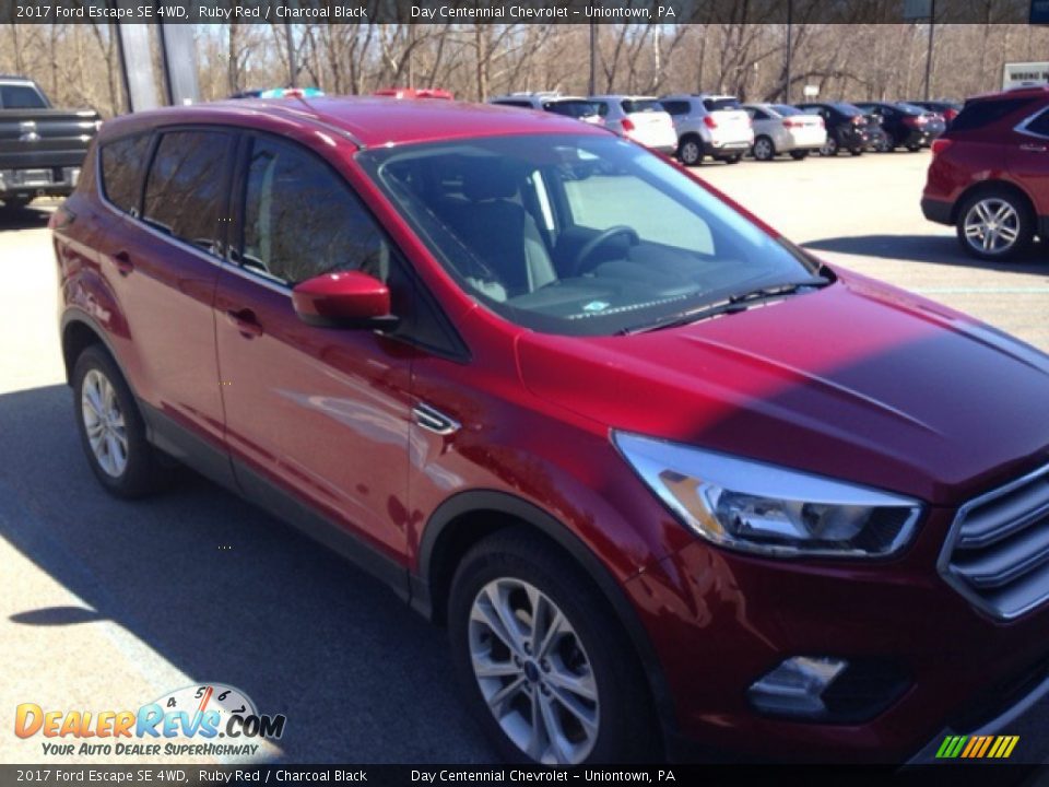 2017 Ford Escape SE 4WD Ruby Red / Charcoal Black Photo #6
