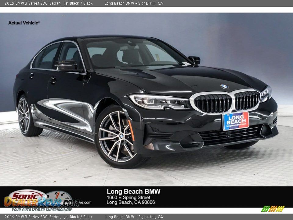 2019 BMW 3 Series 330i Sedan Jet Black / Black Photo #1