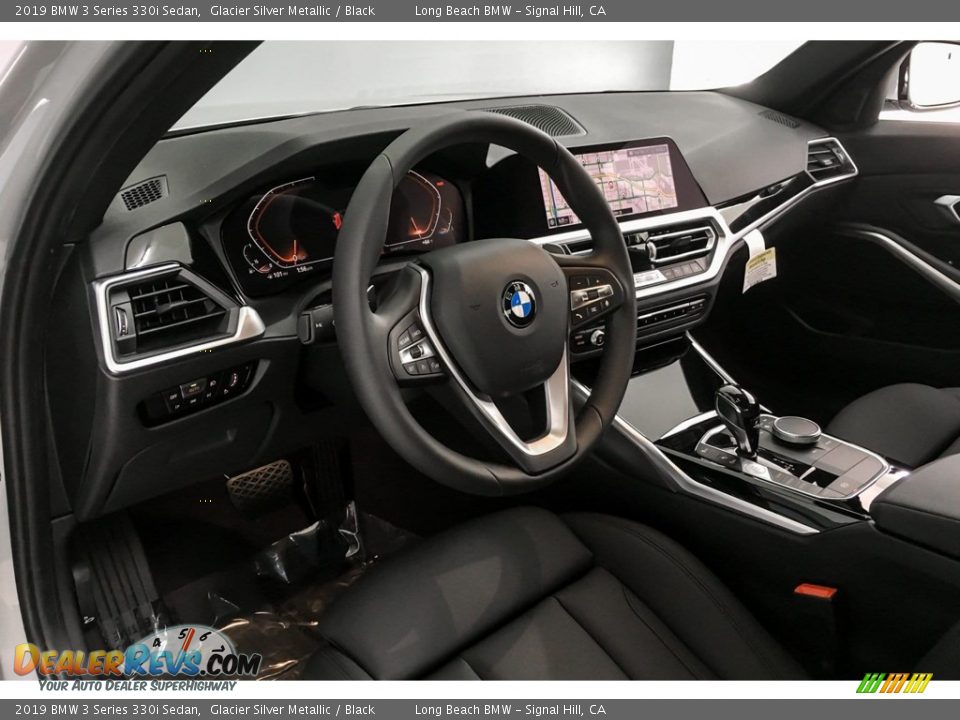 2019 BMW 3 Series 330i Sedan Glacier Silver Metallic / Black Photo #4