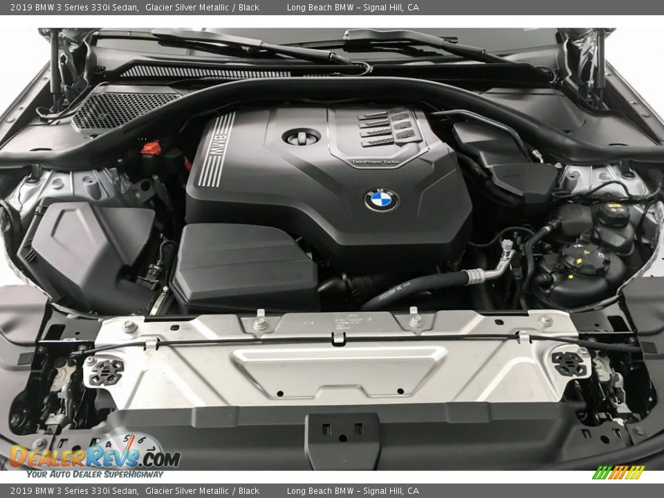 2019 BMW 3 Series 330i Sedan Glacier Silver Metallic / Black Photo #8
