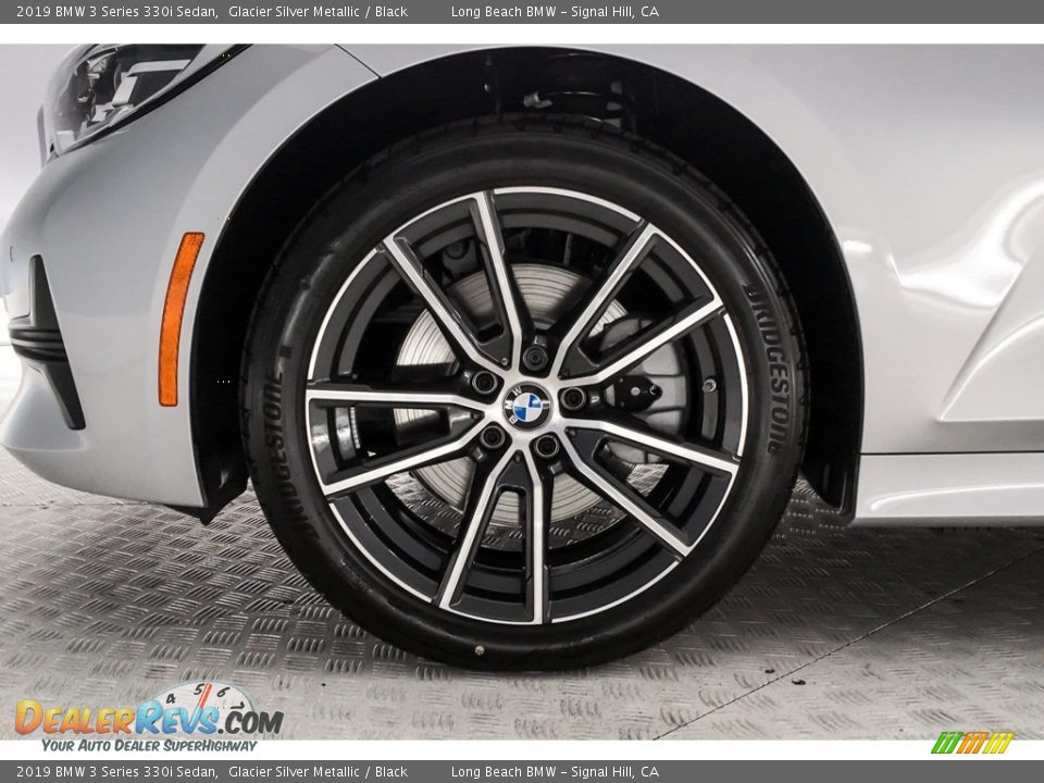 2019 BMW 3 Series 330i Sedan Glacier Silver Metallic / Black Photo #9