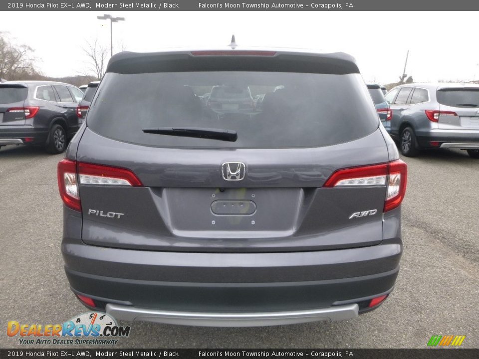 2019 Honda Pilot EX-L AWD Modern Steel Metallic / Black Photo #3