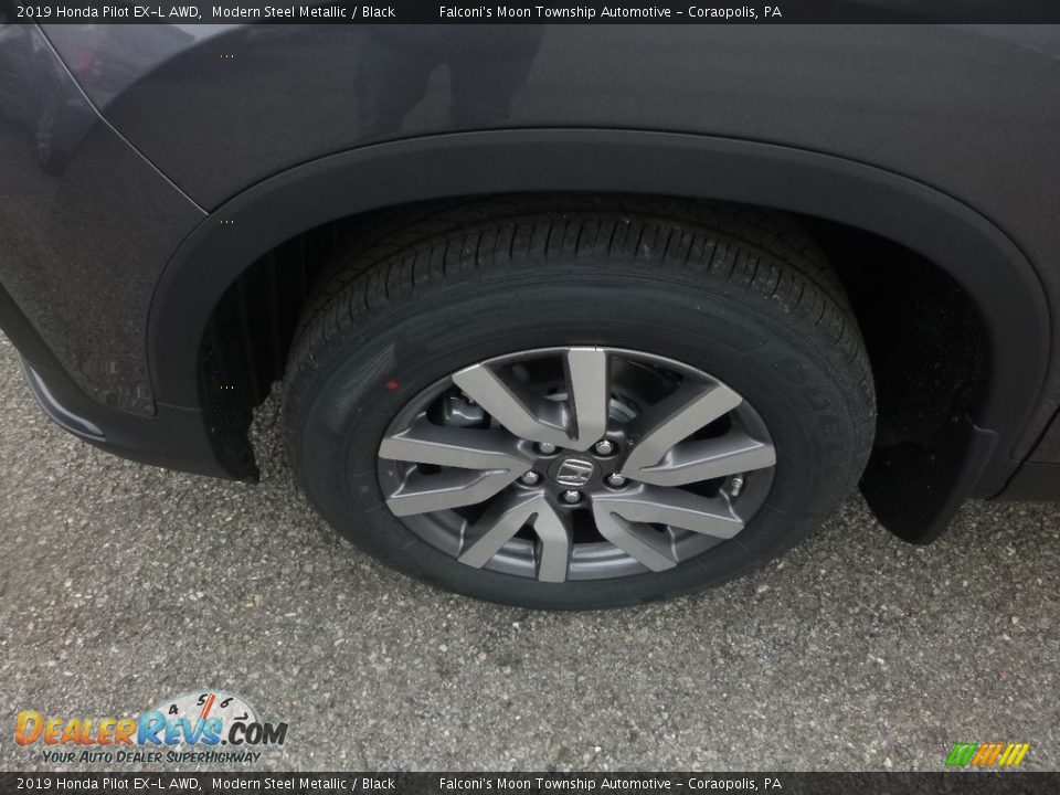 2019 Honda Pilot EX-L AWD Modern Steel Metallic / Black Photo #7