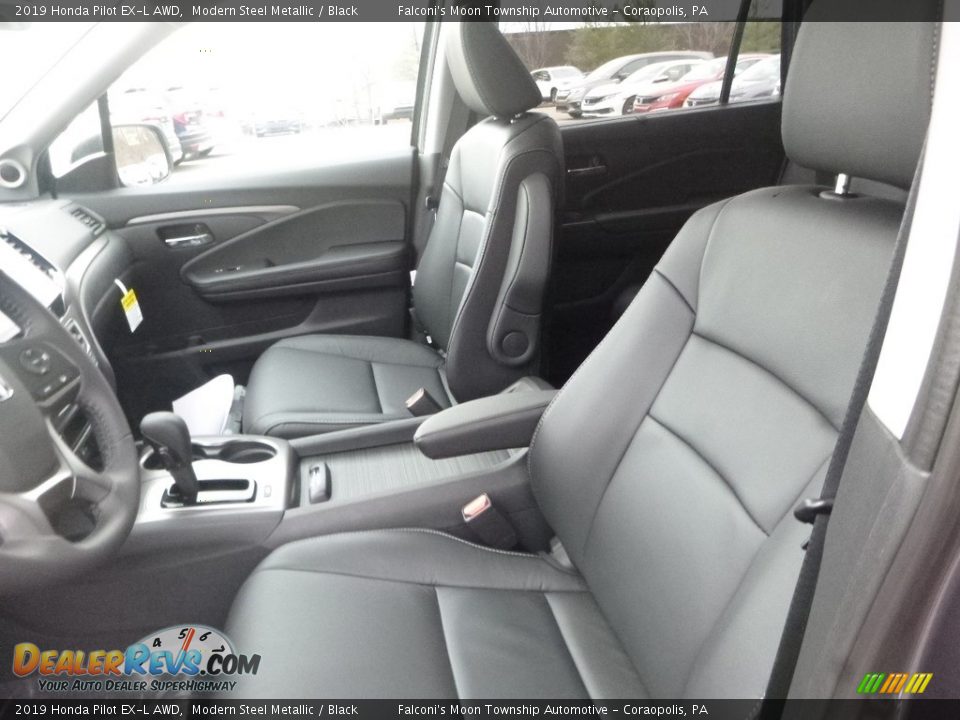 2019 Honda Pilot EX-L AWD Modern Steel Metallic / Black Photo #8