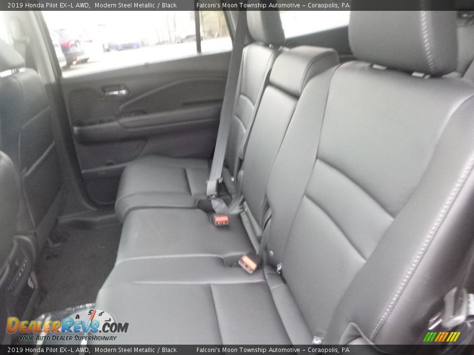 2019 Honda Pilot EX-L AWD Modern Steel Metallic / Black Photo #9