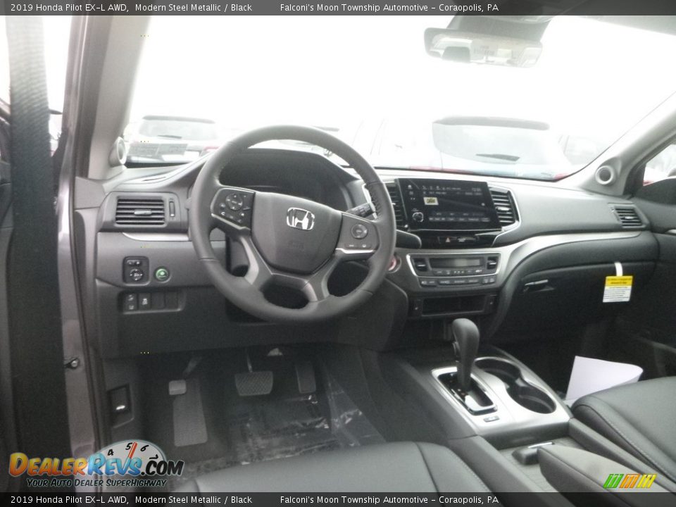 2019 Honda Pilot EX-L AWD Modern Steel Metallic / Black Photo #10