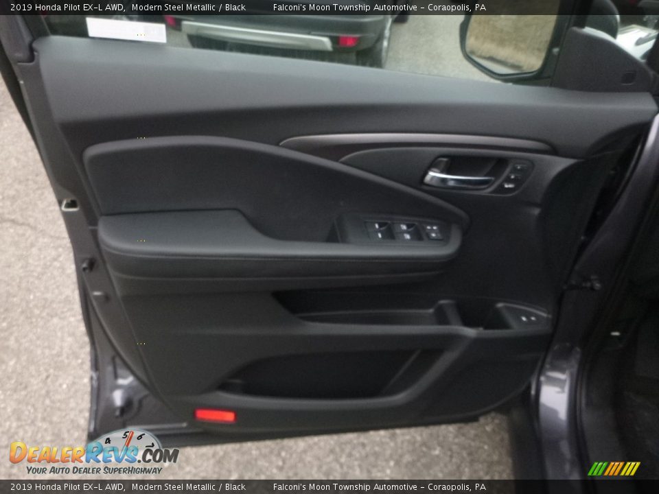 2019 Honda Pilot EX-L AWD Modern Steel Metallic / Black Photo #11
