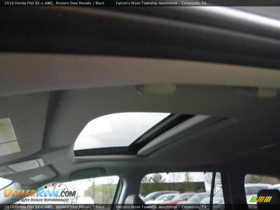 2019 Honda Pilot EX-L AWD Modern Steel Metallic / Black Photo #13