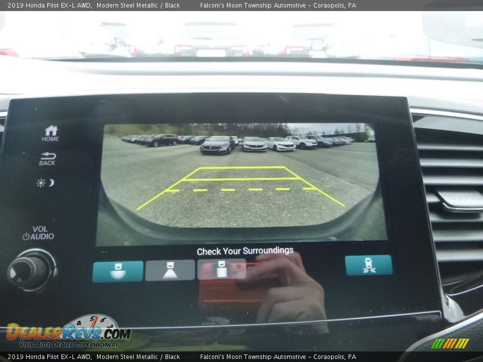 2019 Honda Pilot EX-L AWD Modern Steel Metallic / Black Photo #15