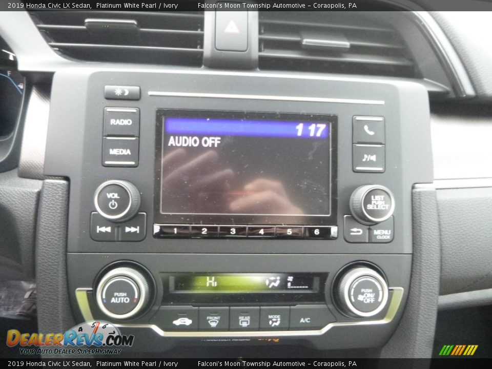 2019 Honda Civic LX Sedan Platinum White Pearl / Ivory Photo #14