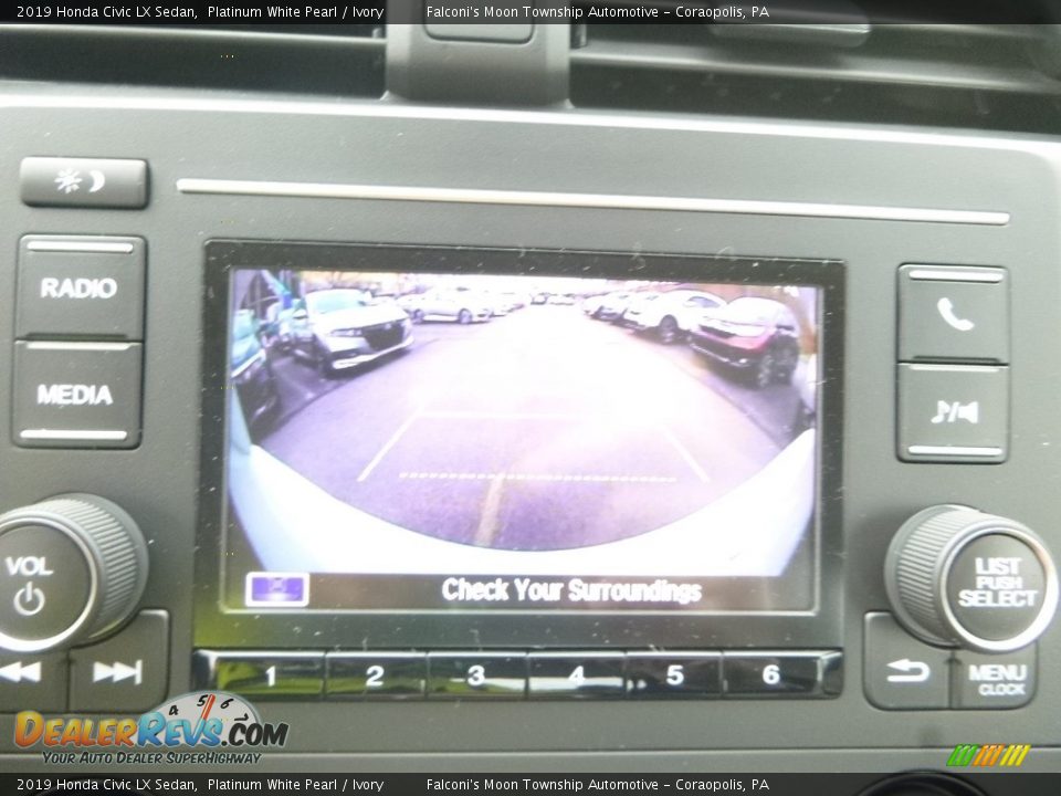 2019 Honda Civic LX Sedan Platinum White Pearl / Ivory Photo #15