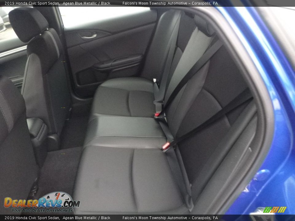 2019 Honda Civic Sport Sedan Agean Blue Metallic / Black Photo #10