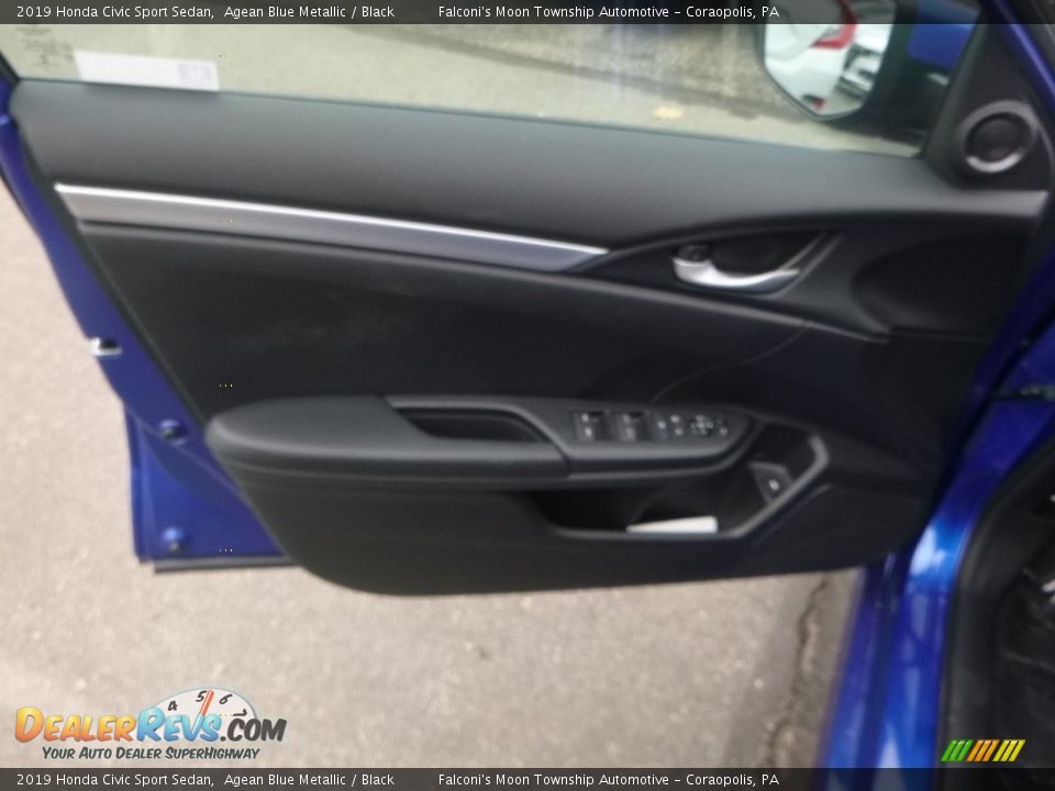 2019 Honda Civic Sport Sedan Agean Blue Metallic / Black Photo #12