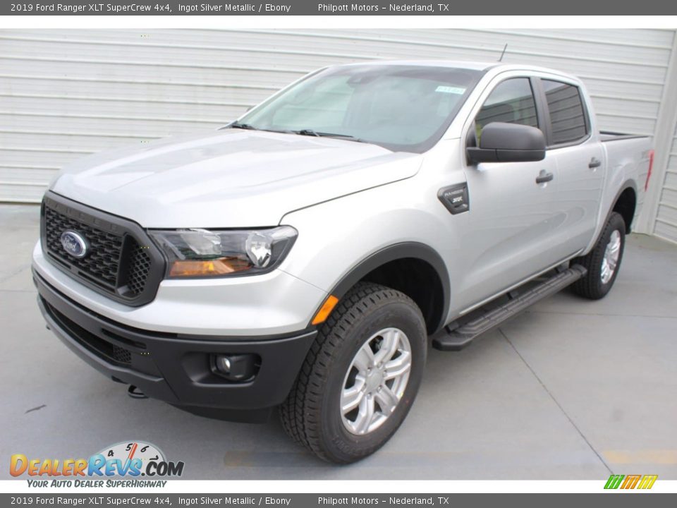 2019 Ford Ranger XLT SuperCrew 4x4 Ingot Silver Metallic / Ebony Photo #3