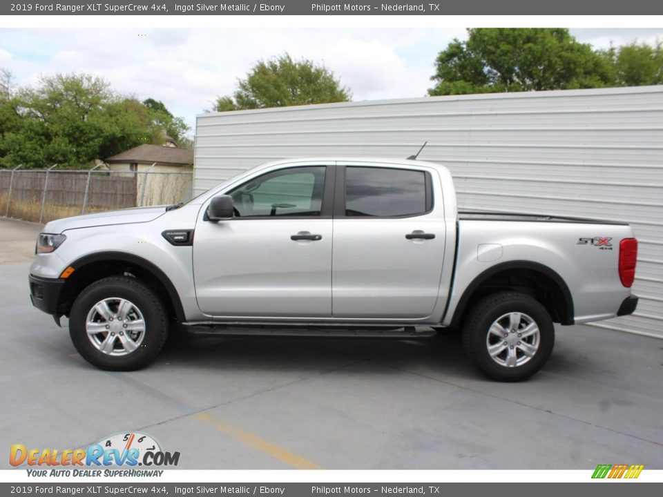 2019 Ford Ranger XLT SuperCrew 4x4 Ingot Silver Metallic / Ebony Photo #5