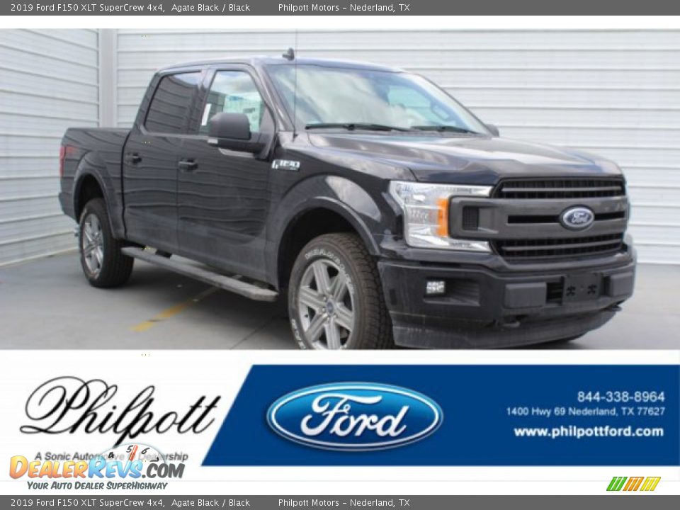 2019 Ford F150 XLT SuperCrew 4x4 Agate Black / Black Photo #1