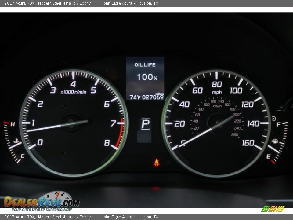 2017 Acura RDX Modern Steel Metallic / Ebony Photo #35
