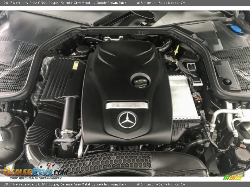 2017 Mercedes-Benz C 300 Coupe Selenite Grey Metallic / Saddle Brown/Black Photo #9