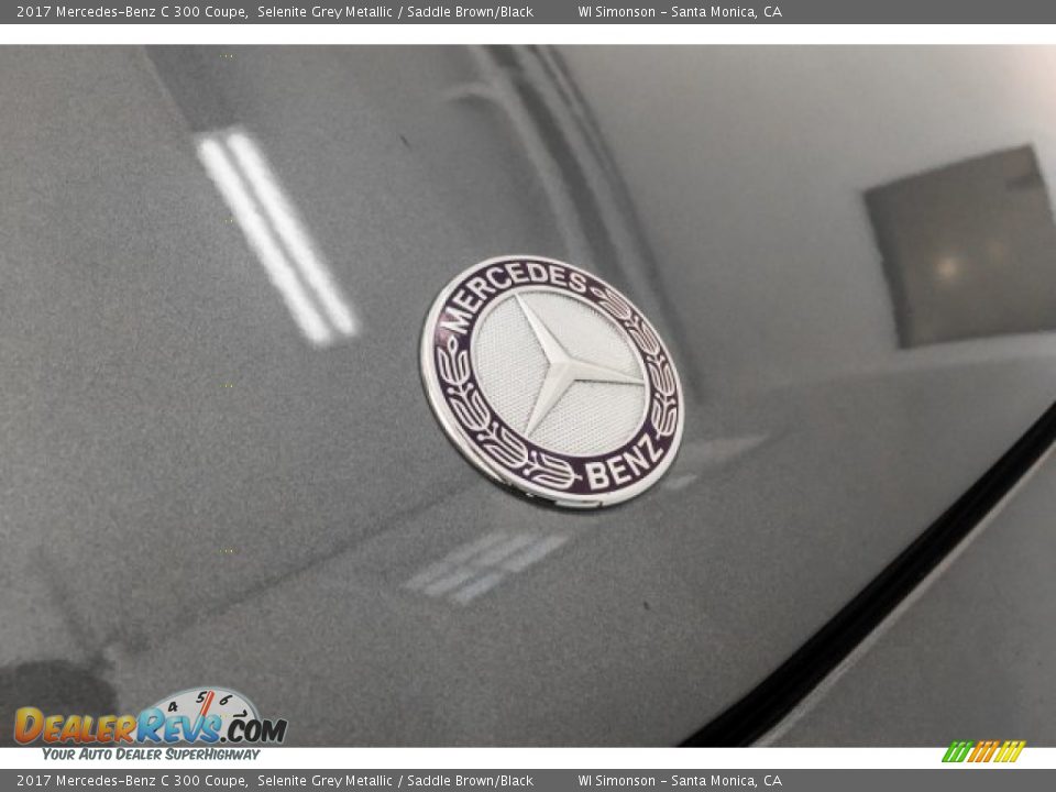 2017 Mercedes-Benz C 300 Coupe Selenite Grey Metallic / Saddle Brown/Black Photo #34