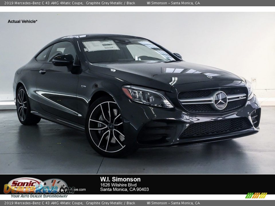 2019 Mercedes-Benz C 43 AMG 4Matic Coupe Graphite Grey Metallic / Black Photo #1