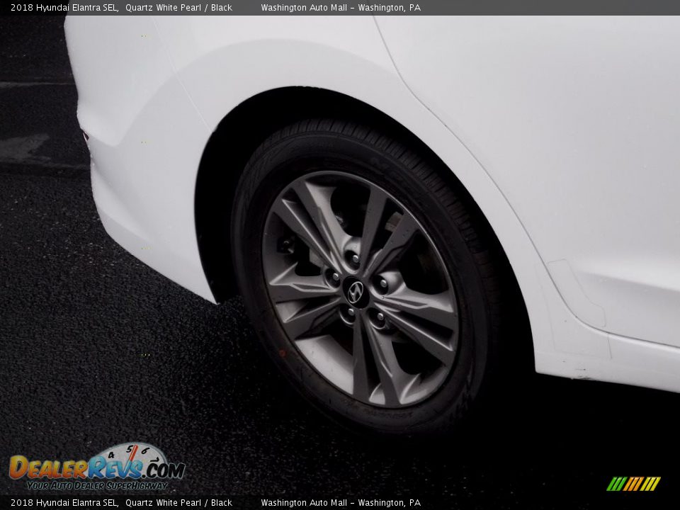 2018 Hyundai Elantra SEL Quartz White Pearl / Black Photo #3