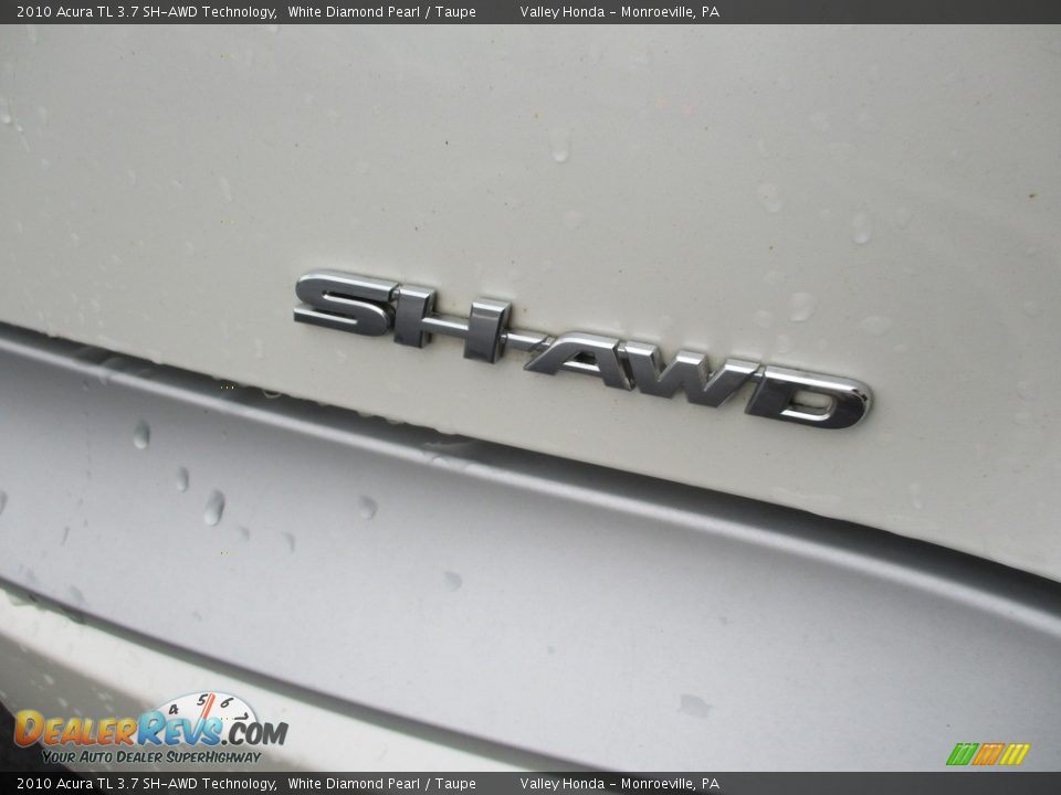 2010 Acura TL 3.7 SH-AWD Technology White Diamond Pearl / Taupe Photo #6