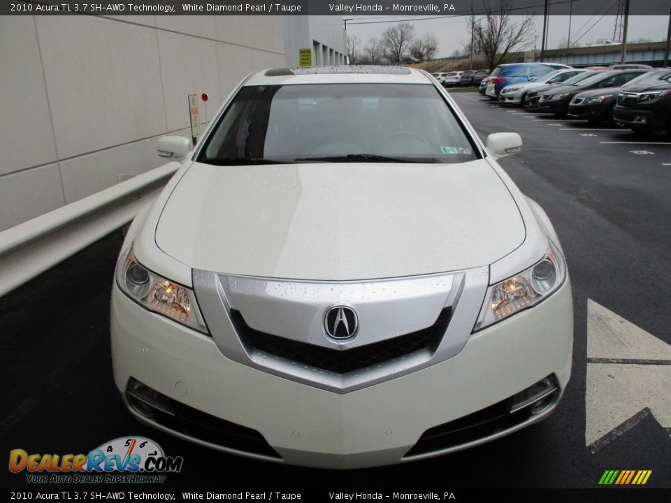 2010 Acura TL 3.7 SH-AWD Technology White Diamond Pearl / Taupe Photo #8