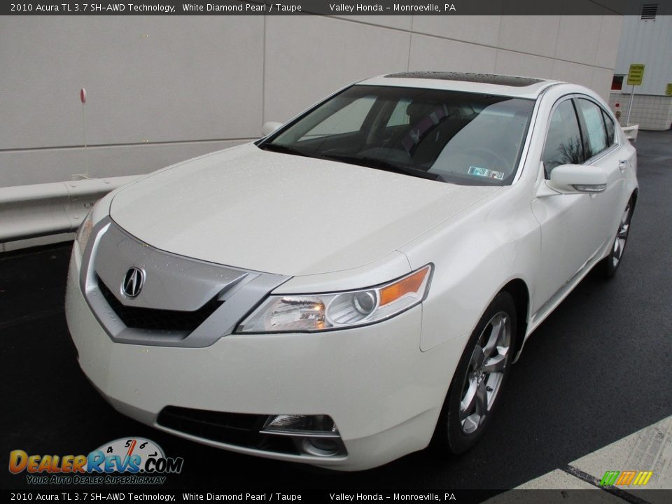 2010 Acura TL 3.7 SH-AWD Technology White Diamond Pearl / Taupe Photo #9