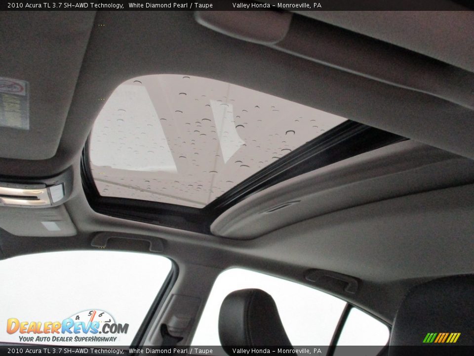 2010 Acura TL 3.7 SH-AWD Technology White Diamond Pearl / Taupe Photo #11