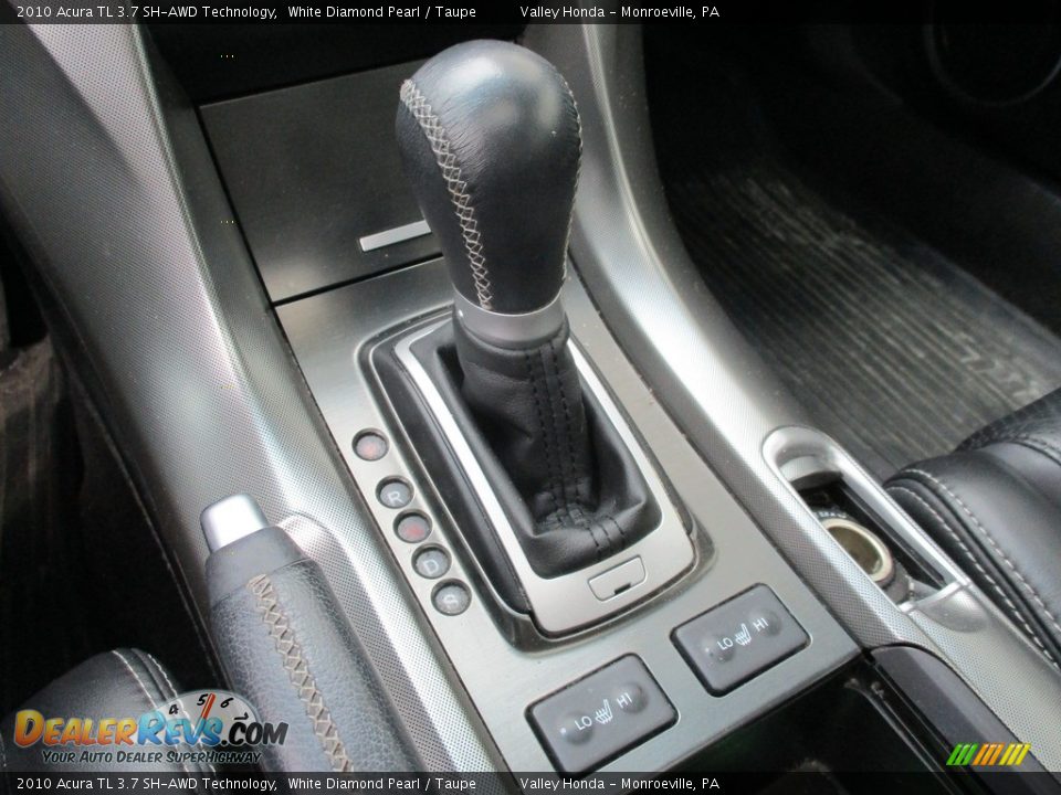2010 Acura TL 3.7 SH-AWD Technology White Diamond Pearl / Taupe Photo #15