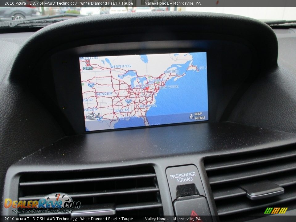 2010 Acura TL 3.7 SH-AWD Technology White Diamond Pearl / Taupe Photo #16
