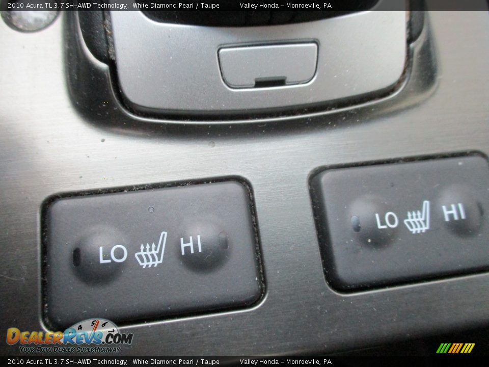 2010 Acura TL 3.7 SH-AWD Technology White Diamond Pearl / Taupe Photo #18