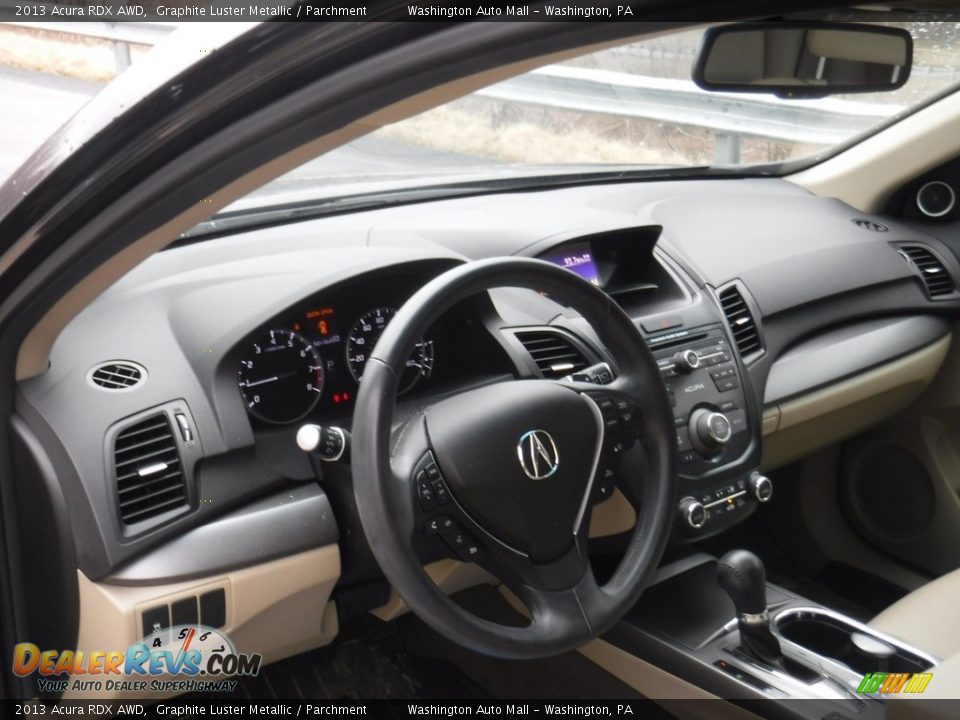 2013 Acura RDX AWD Graphite Luster Metallic / Parchment Photo #12