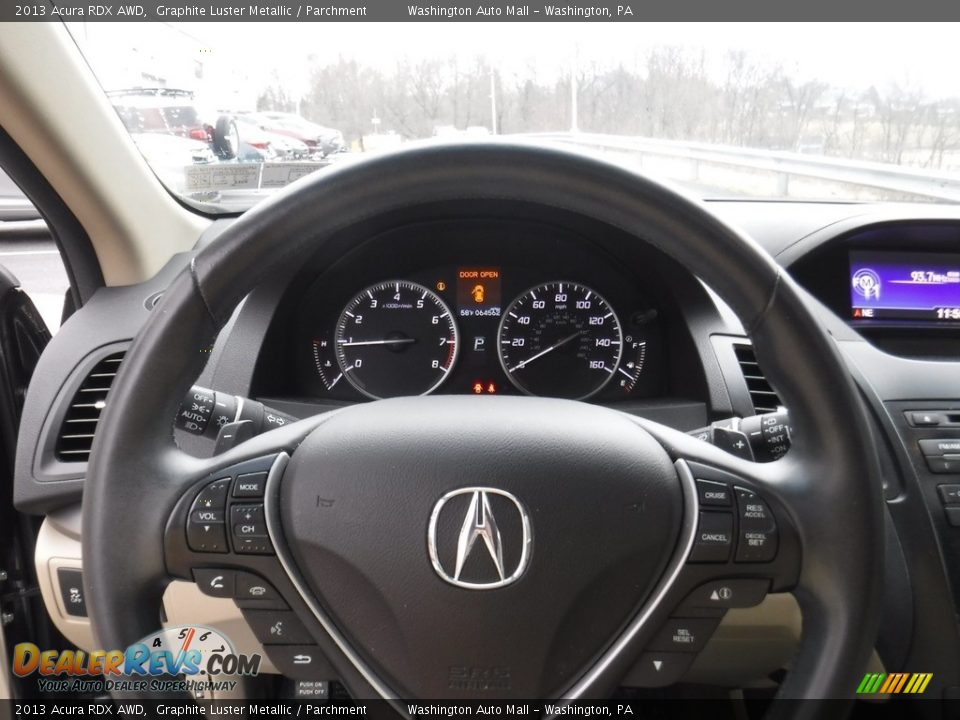 2013 Acura RDX AWD Graphite Luster Metallic / Parchment Photo #21