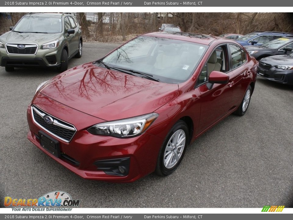 2018 Subaru Impreza 2.0i Premium 4-Door Crimson Red Pearl / Ivory Photo #1