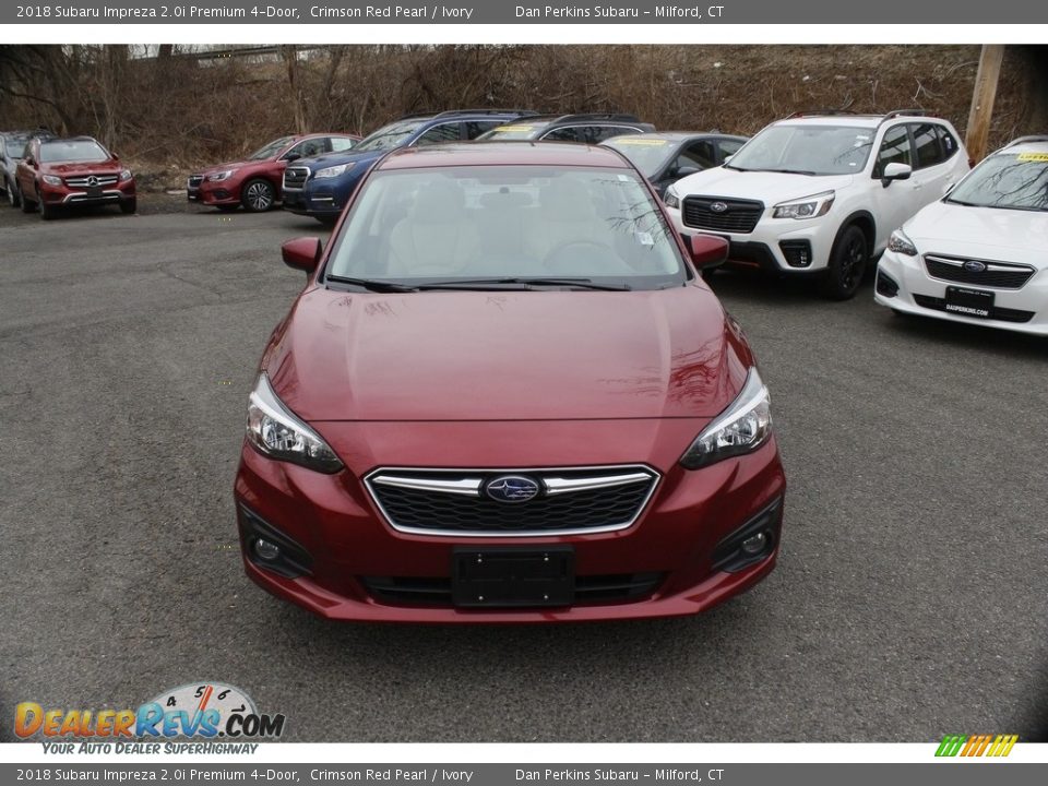 2018 Subaru Impreza 2.0i Premium 4-Door Crimson Red Pearl / Ivory Photo #2